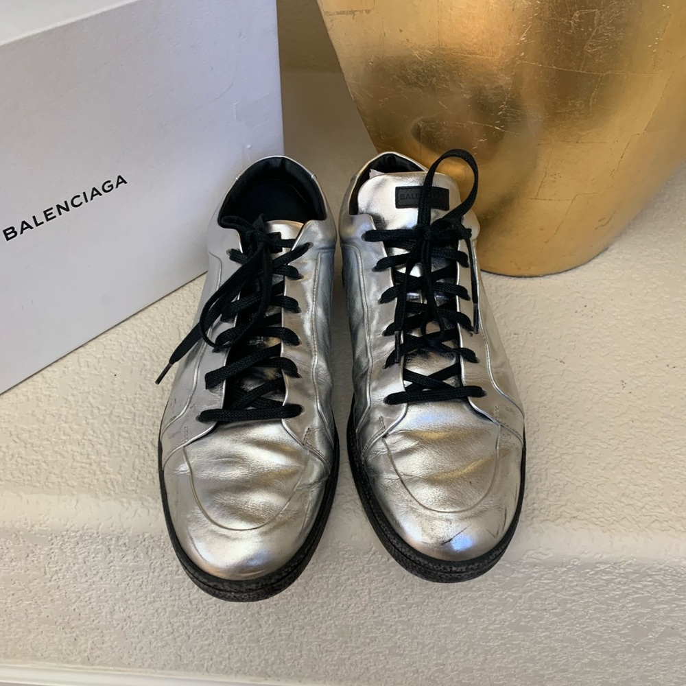 metallic balenciaga sneakers